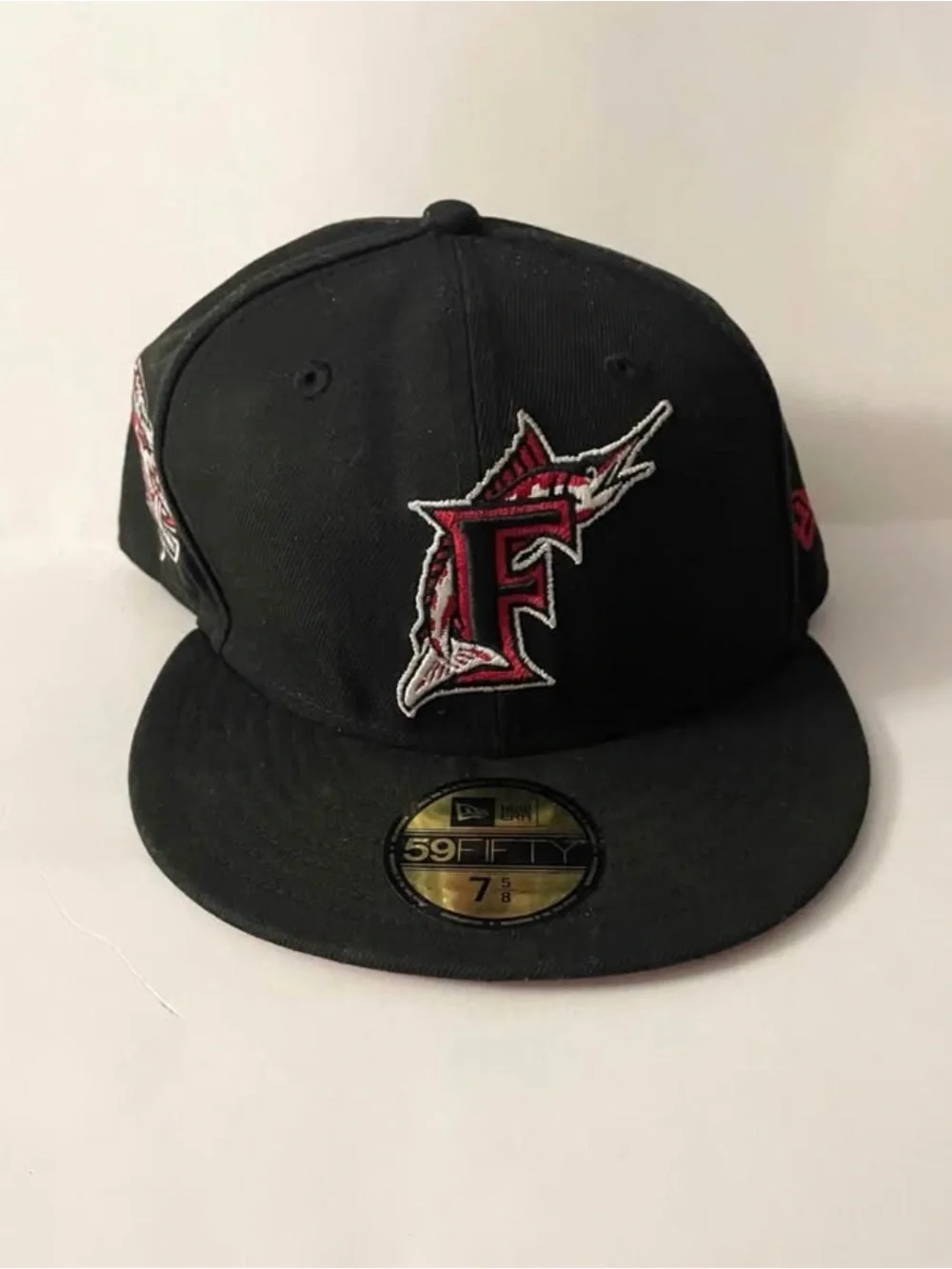 New Era Florida Marlins Fitted Hat 10th Anniversary Cooperstown 59FIFTY 7 5/8